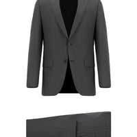 Medium Gray 6 Drop Regular Fit Standard Cut Plaid Suit