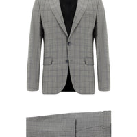 Medium Gray 6 Drop Regular Fit Standard Cut Plaid Suit