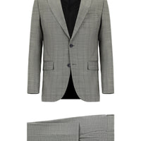 Moss Green 6 Drop Regular Fit Standard Cut Plaid Suit
