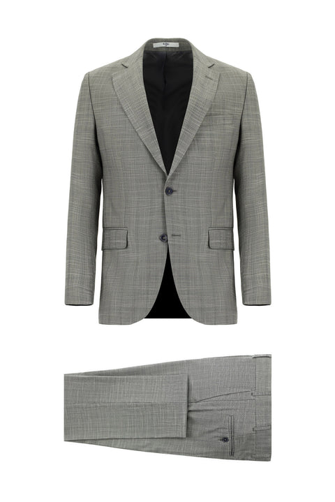 Moss Green 6 Drop Regular Fit Standard Cut Plaid Suit
