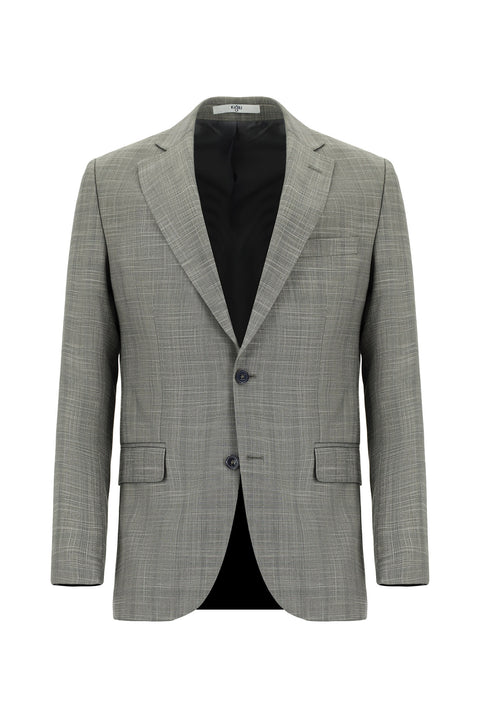 Moss Green 6 Drop Regular Fit Standard Cut Plaid Suit