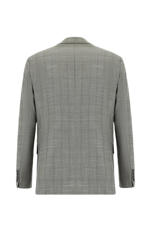 Moss Green 6 Drop Regular Fit Standard Cut Plaid Suit