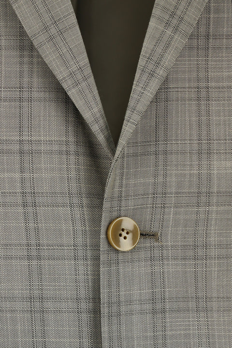 Medium Mink 6 Drop Regular Fit Standard Cut Plaid Suit