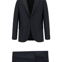 Dark Anthracite 7 Drop Slim Fit Plaid Suit