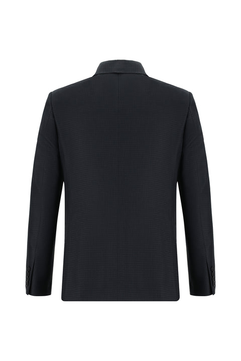 Dark Anthracite 7 Drop Slim Fit Plaid Suit