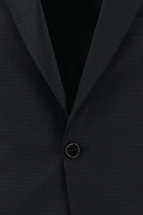 Dark Anthracite 7 Drop Slim Fit Plaid Suit