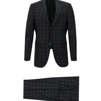 Dark Anthracite 6 Drop Regular Fit Standard Cut Plaid Suit