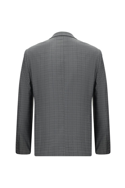 Light Gray 7 Drop Slim Fit Patterned Suit