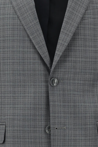  Açık Füme 7 Drop Slim Fit Dar Kesim Desenli Takım Elbise