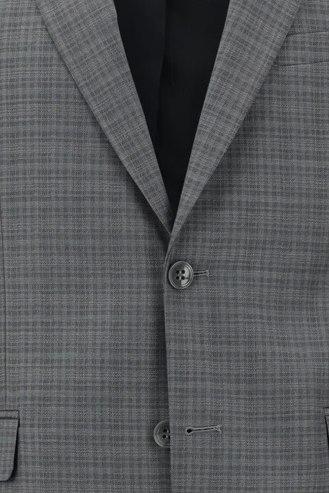 Light Gray 7 Drop Slim Fit Patterned Suit