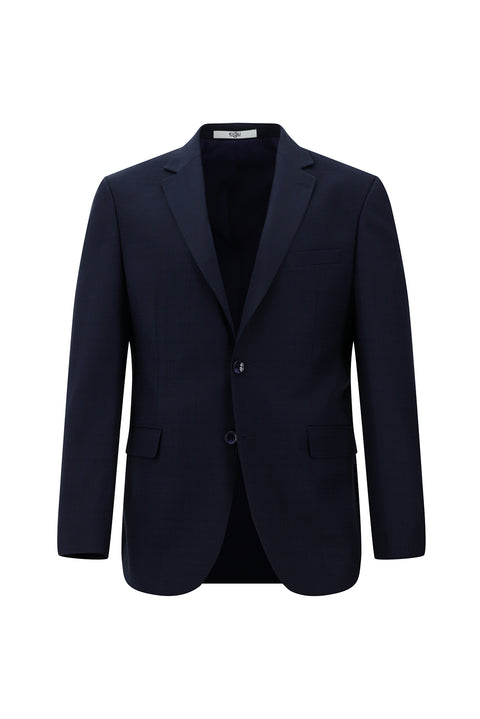 Dark Navy 7 Drop Slim Fit Patterned Suit