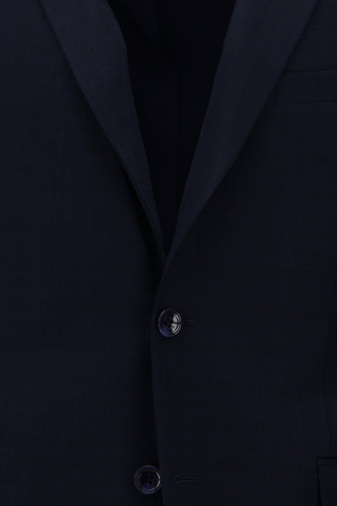 Dark Navy 7 Drop Slim Fit Patterned Suit