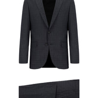 Medium Anthracite 6 Drop Regular Fit Standard Cut Plaid Suit