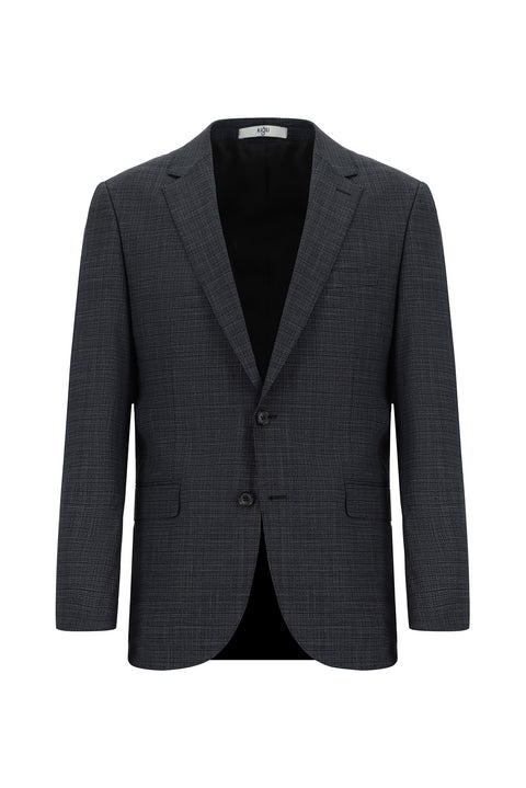 Medium Anthracite 6 Drop Regular Fit Standard Cut Plaid Suit