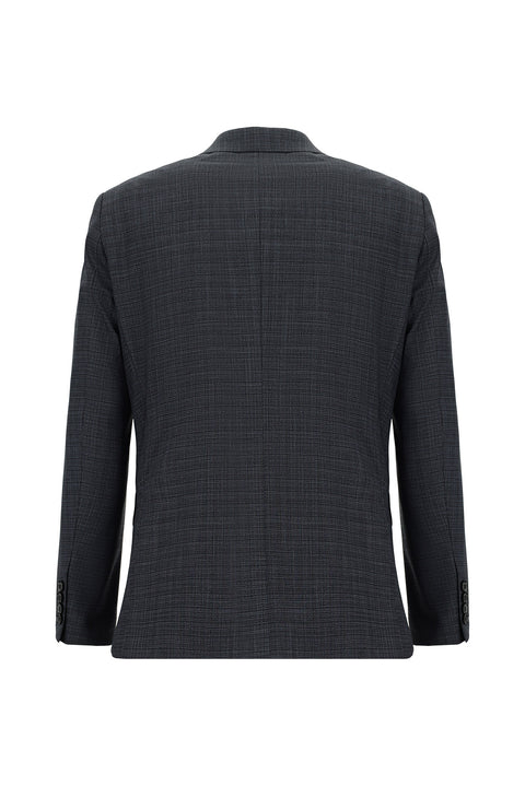 Medium Anthracite 6 Drop Regular Fit Standard Cut Plaid Suit