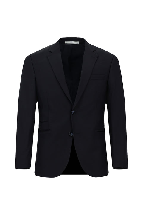 Dark Navy 7 Drop Slim Fit Plaid Suit