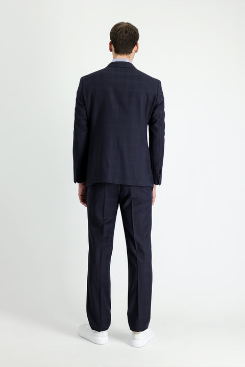 Dark Navy 7 Drop Slim Fit Narrow Cut Wool Suit