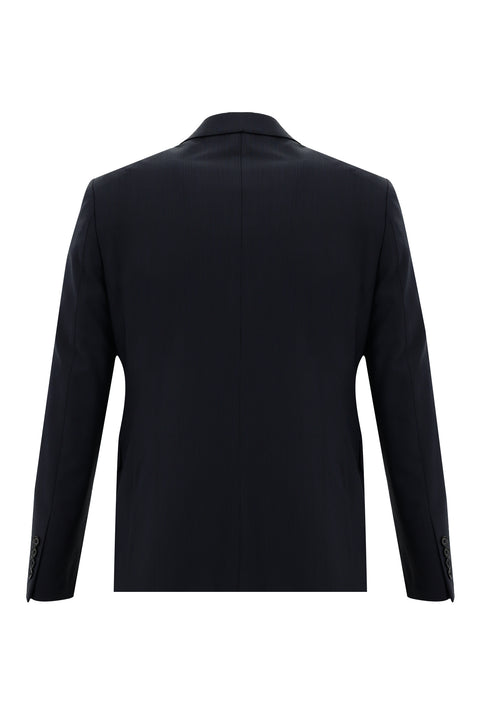 Dark Navy 7 Drop Slim Fit Narrow Cut Wool Suit