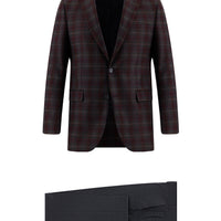 Moss Green 6 Drop Regular Fit Standard Cut Wool Combination Suit