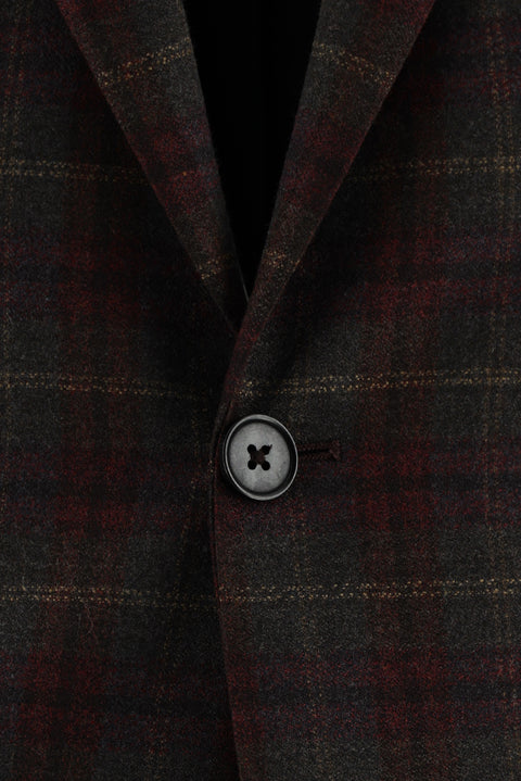 Moss Green 6 Drop Regular Fit Standard Cut Wool Combination Suit