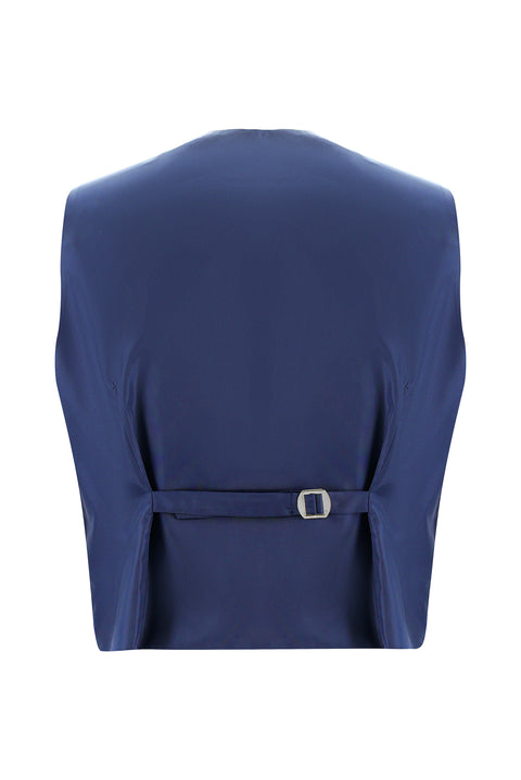Dark Navy 6 Drop Regular Fit Standard Cut Suit with Vest