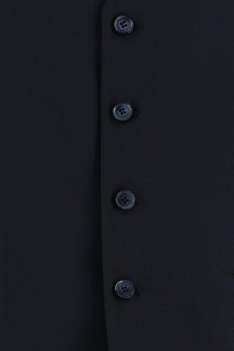 Dark Navy 6 Drop Regular Fit Standard Cut Suit with Vest
