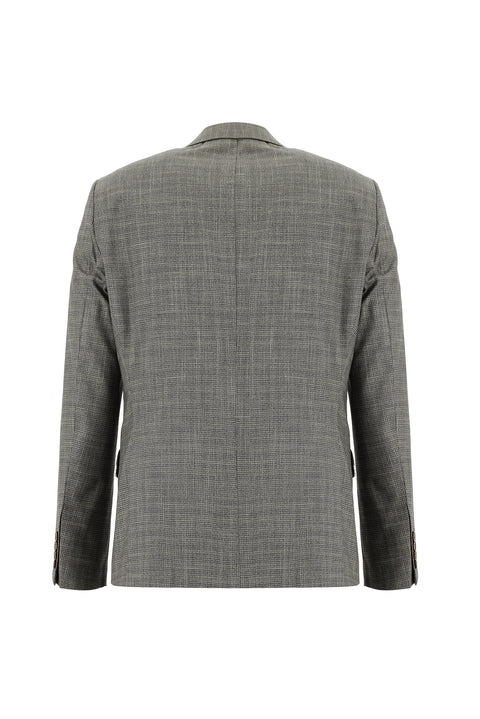 Dark Mink 6 Drop Regular Fit Standard Cut Plaid Suit with Vest