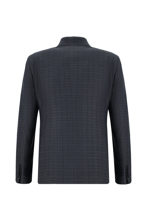 Dark Gray 7 Drop Super Slim Fit Extra Narrow Cut Suit with Vest