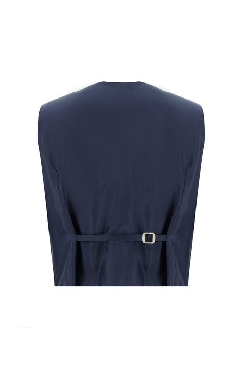 Medium Navy 7-Drop Super Slim Fit Extra Narrow Cut Suit with Vest