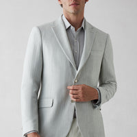 Medium Gray 6 Drop Regular Fit Standard Cut Blazer Jacket