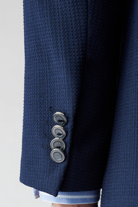 Medium Navy 6 Drop Regular Fit Standard Cut Blazer Jacket