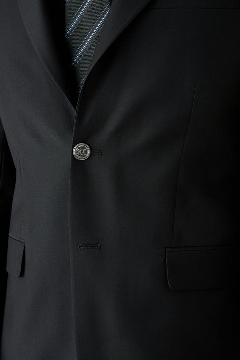 Siyah 6 Drop Regular Fit Standart Kesim Mono Yaka Blazer Ceket