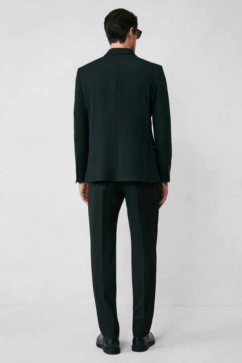 Black 7 Drop Slim Fit Narrow Cut Seasonal Double-Breasted Jacket