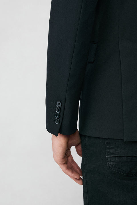 Black 6 Drop Regular Fit Standard Cut Seasonal Classic Jacket