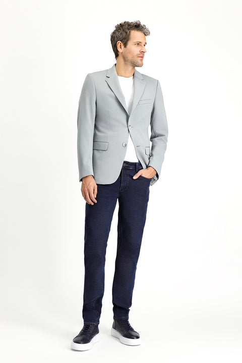Medium Grey 6 Drop Regular Fit Standard Cut Seasonal Classic Jacket
