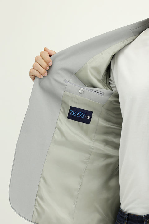 Medium Grey 6 Drop Regular Fit Standard Cut Seasonal Classic Jacket