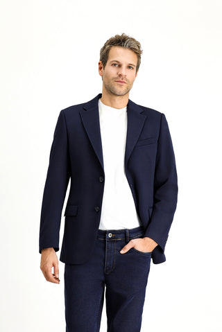  Koyu Lacivert 6 Drop Regular Fit Standart Kesim Mevsimlik Klasik Ceket