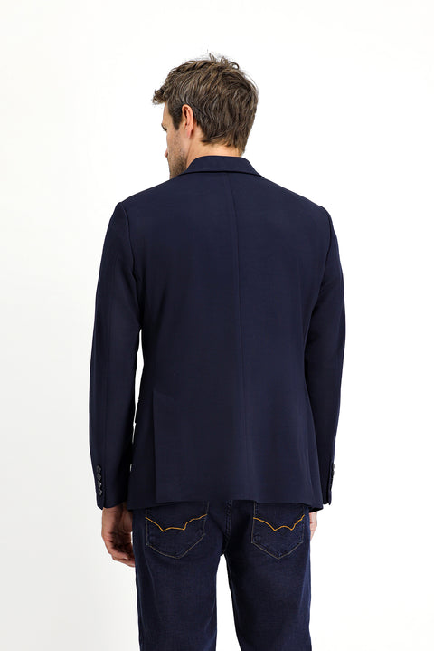 Dark Navy 6 Drop Regular Fit Standard Cut Seasonal Classic Jacket