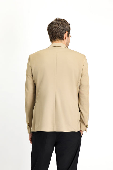 Light Beige 7 Drop Slim Fit Classic Seasonal Jacket