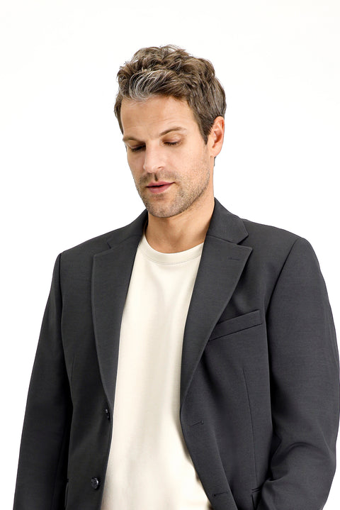 Dark Anthracite 6 Drop Regular Fit Standard Cut Seasonal Classic Jacket