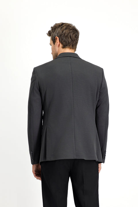 Dark Anthracite 6 Drop Regular Fit Standard Cut Seasonal Classic Jacket