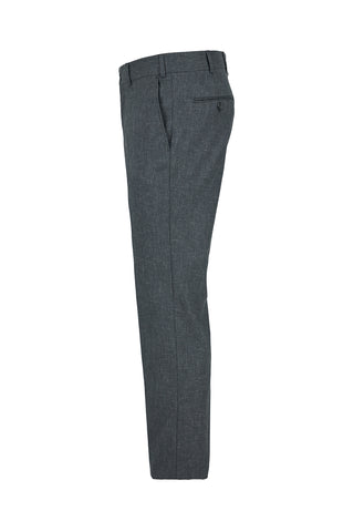  Orta Füme 7 Drop Slim Fit Dar Kesim Keten Karışımlı Klasik Kumaş Pantolon
