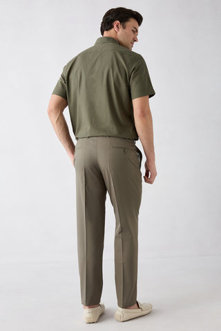  Orta Haki 6 Drop Regular Fit Standart Kesim Klasik Kumaş Pantolon