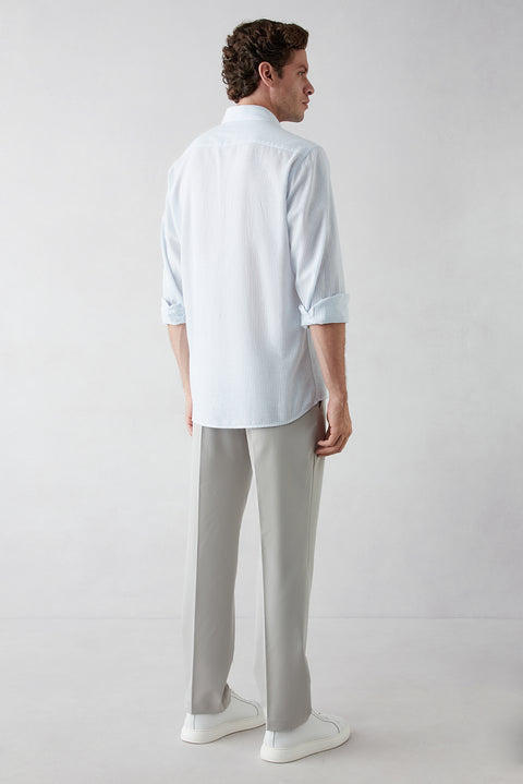 Stone 6 Drop Regular Fit Standard Cut Classic Fabric Trousers