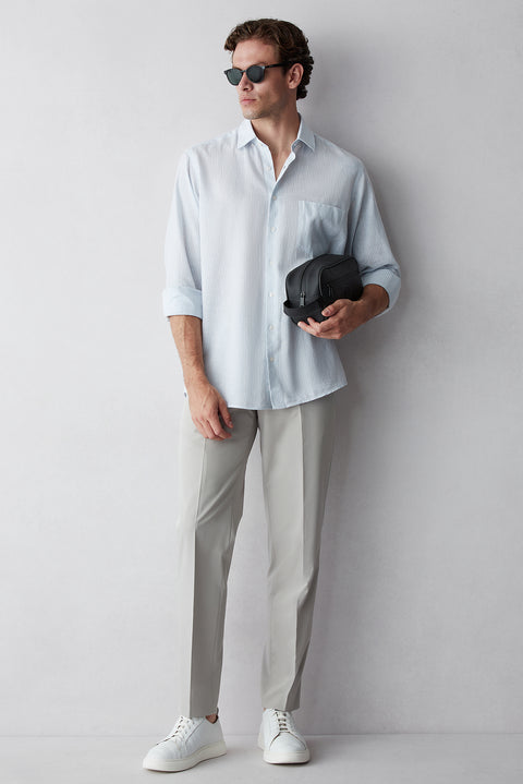 Stone 4 Drop Relaxed Fit Classic Fabric Trousers