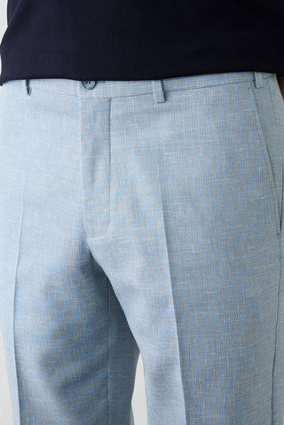  Açık Mavi 6 Drop Regular Fit Standart Kesim Düz Klasik Pantolon