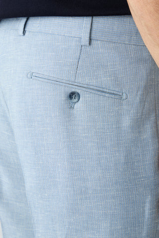  Açık Mavi 6 Drop Regular Fit Standart Kesim Düz Klasik Pantolon