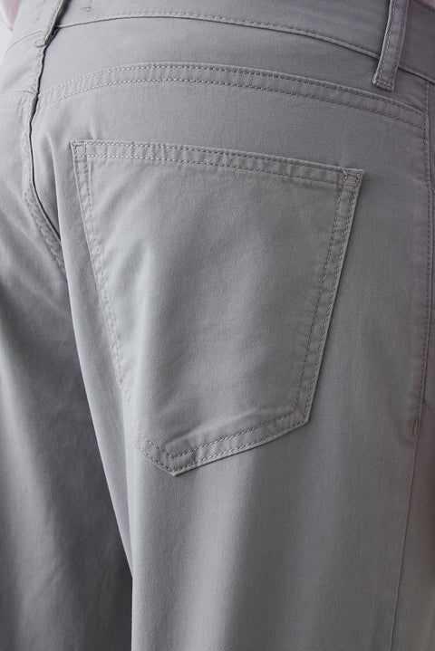 Light Grey Relaxed Fit Canvas / Chino Trousers