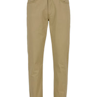 Mid Beige Regular Fit Standard Cut Canvas / Chino Trousers