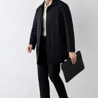 Black Slim Fit Stretch 5-Pocket Canvas / Chino Trousers